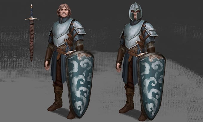 create character concept art or illustration for you