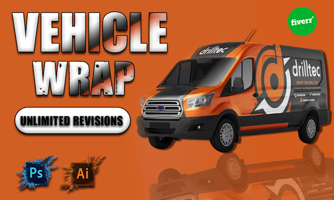 do eye catching van wrap, car wrap, truck wrap, and any vehicle wrap design