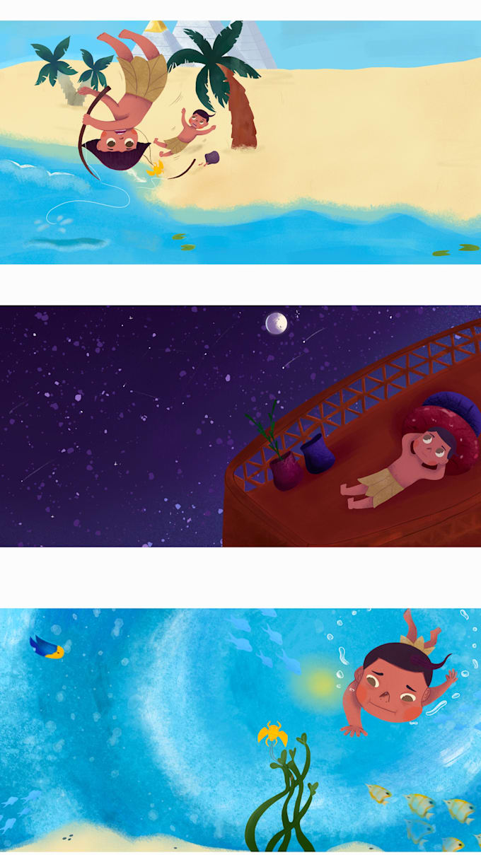 create character design and  book illustrations