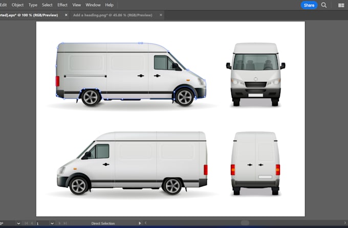 create a professional mockup for your vehicle in 4 hours