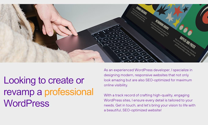 design or redesign a SEO optimized wordpress website