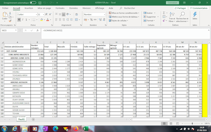 create sports data excel sheet