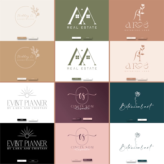 do creative luxury  business font logo