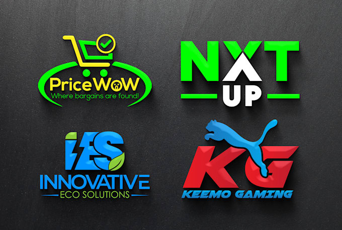 create incredible modern 3d minimalist business logo design