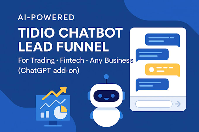 build tidio ai chatbot lead funnel for any business with chatgpt optional add on