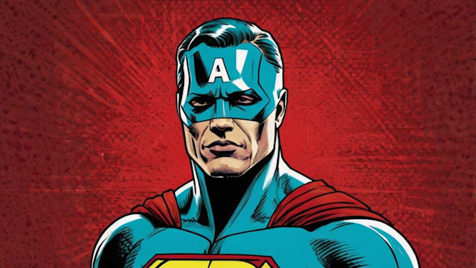 draw comic superhero pop art portraits
