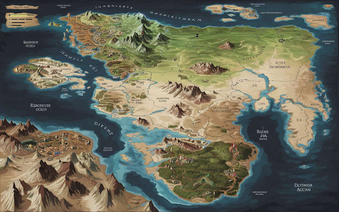 make your fantasy map for rpg, novels and games