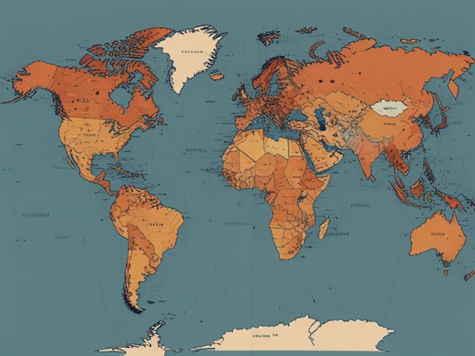 draw vector map in illustrator