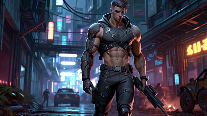 create post apocalyptic, utopian, dystopian, sci fi, and cyberpunk character