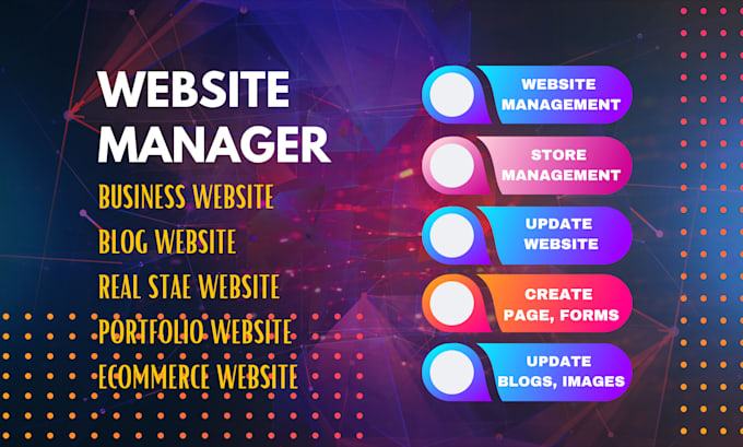 update squarespace website management, support