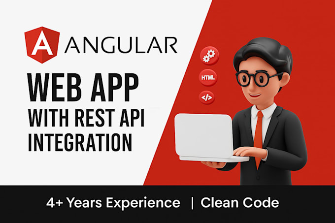 develop responsive angular web apps with rest API integration