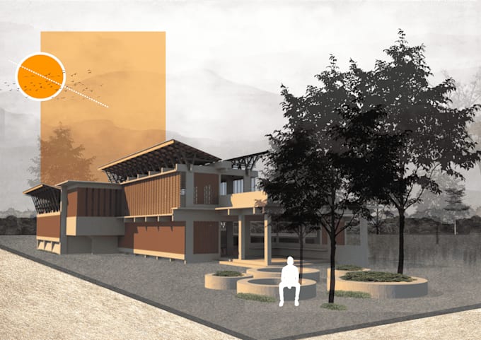 Create artistic architectural collage renders in photoshop by Arthur ...