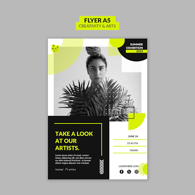 design unique posters, flyer and business card