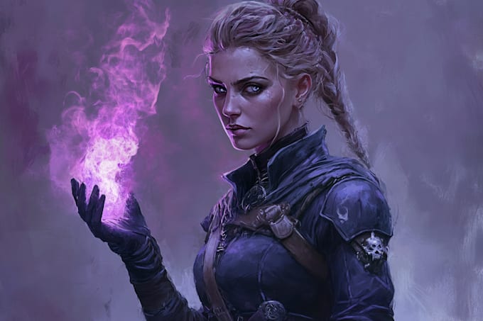 make dnd character art illustration commissions