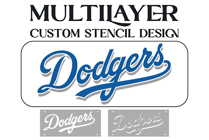 design your logo into multilayer stencil vector art