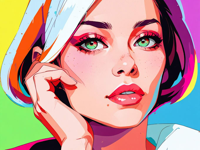 draw pop art wpap portrait for you