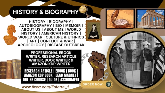 write history biography memoir art culture black history politics KDP book ebook