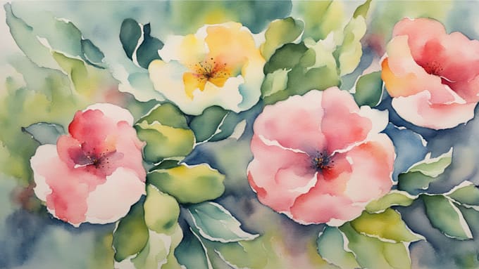 design and paint watercolor illustrations
