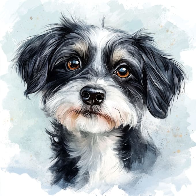 do pet portrait or pet illustration in tattoo style