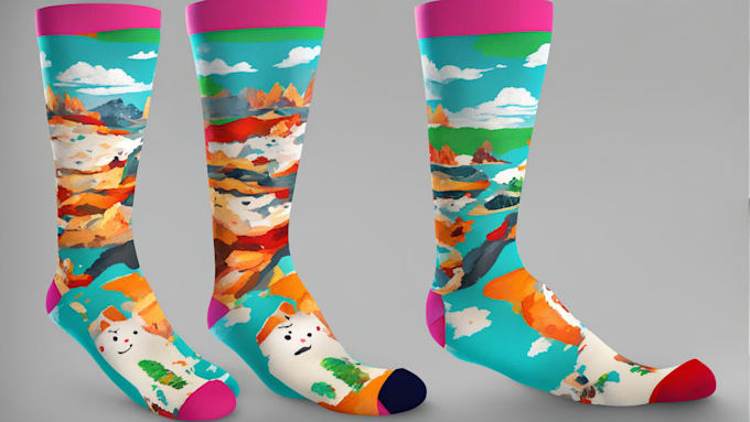 design custom and unique socks design