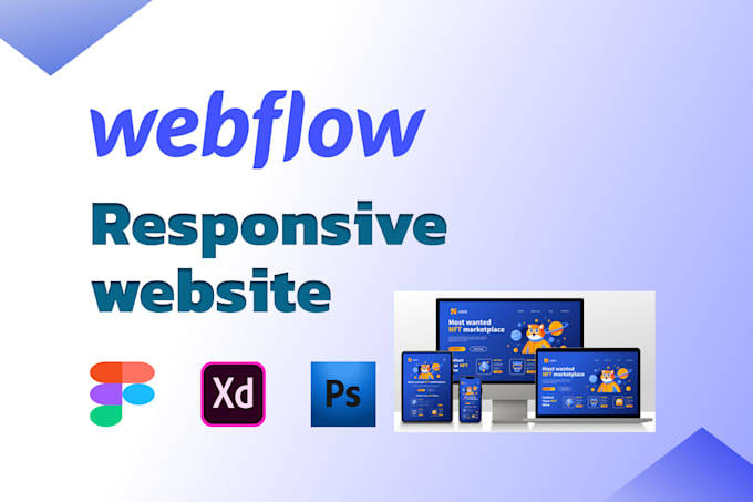 design and develop webflow websites, from xd or figma to webflow, webflow expert