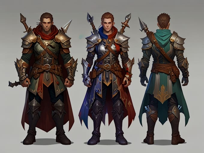 create a dnd art and d and d character for you