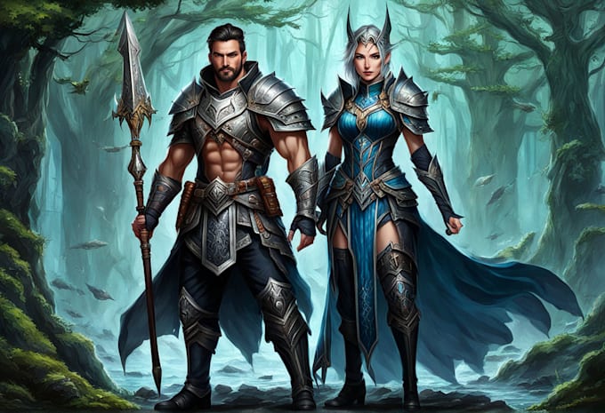 create fantasy character artwork