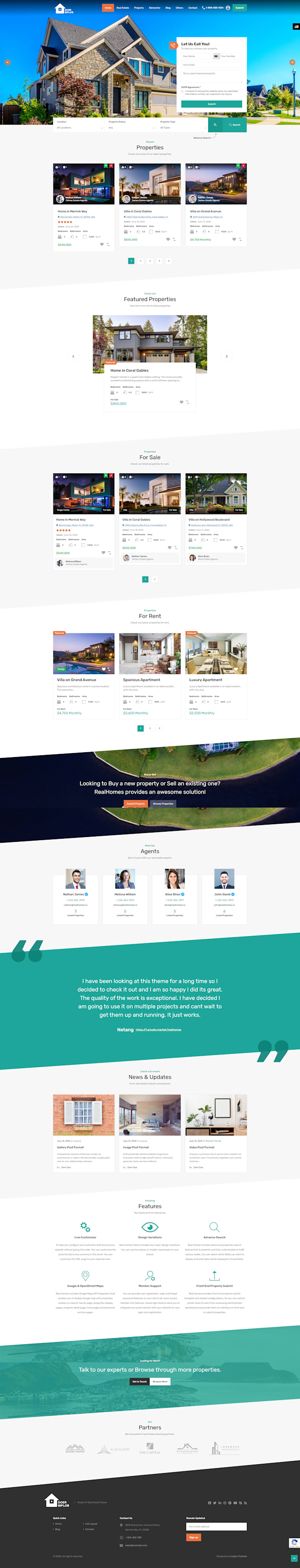 design hvac, roofing, construction, contractor, plumbing, real estate website