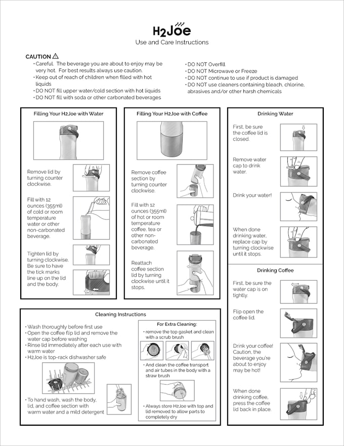 design booklet user manual, step by step guide, instructional manual, design PDF