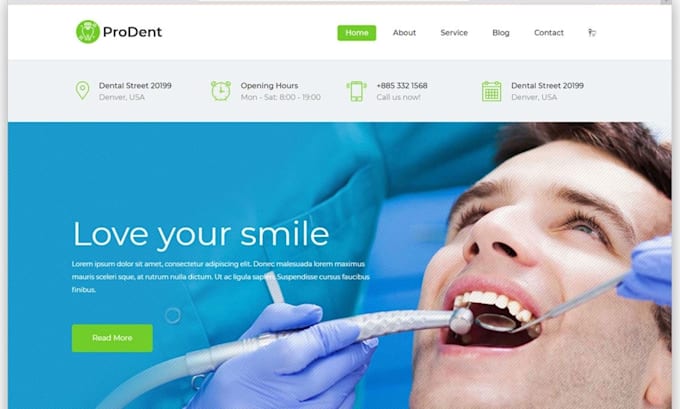 design your news,blog,dentist,and insurance website in webflow