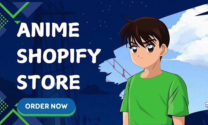 design anime shopify store anime website anime accessories store anime manga