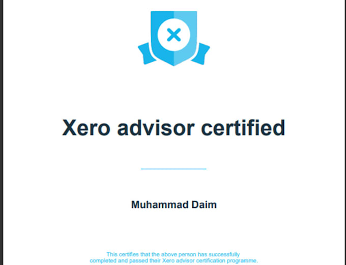 Assist in getting xero advisor certificate by Daim4535 Fiverr