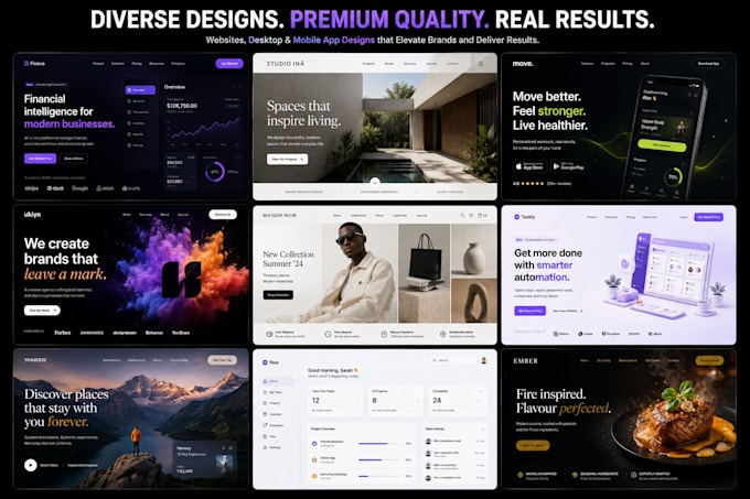 design a modern saas dashboard and web app UI in figma