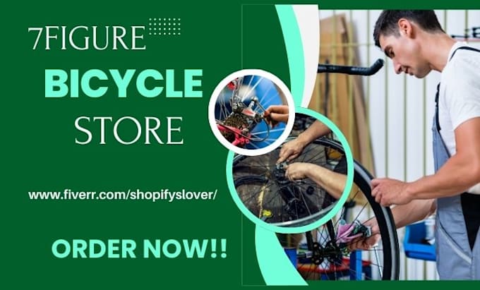 design branded bicycle shopify store motorcycle store auto part store automotive