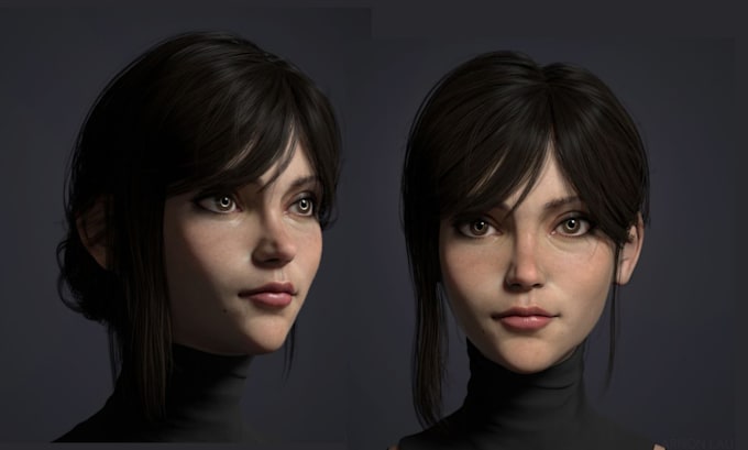 Hyper Realistic Model 3d hyper realistic character, 3d photorealistic character, 3d metahuman ...