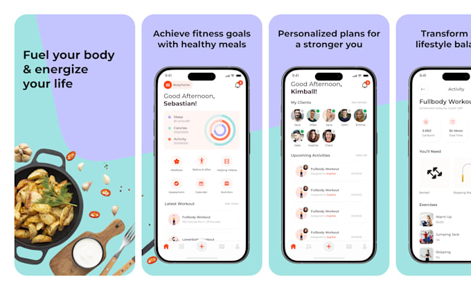 design screenshots for app store and play store