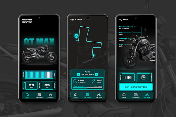 design modern and clean mobile app design