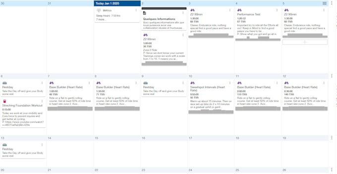 do personal trainingplans for cycling and running with trainingspeak