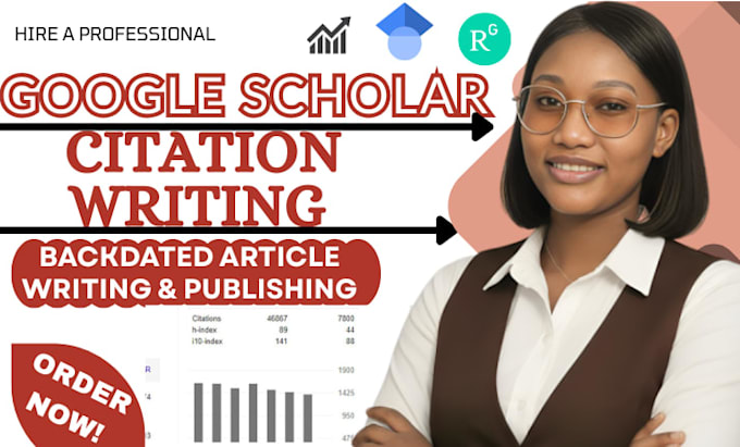 increase google scholar citation,write backdated and publish research articles