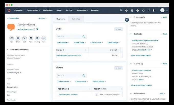 implement, setup and integrate hubspot CRM for your business