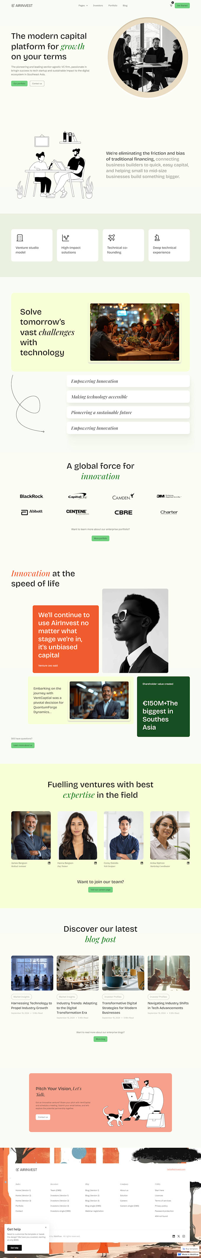 create a responsive webflow website with custom UI UX design