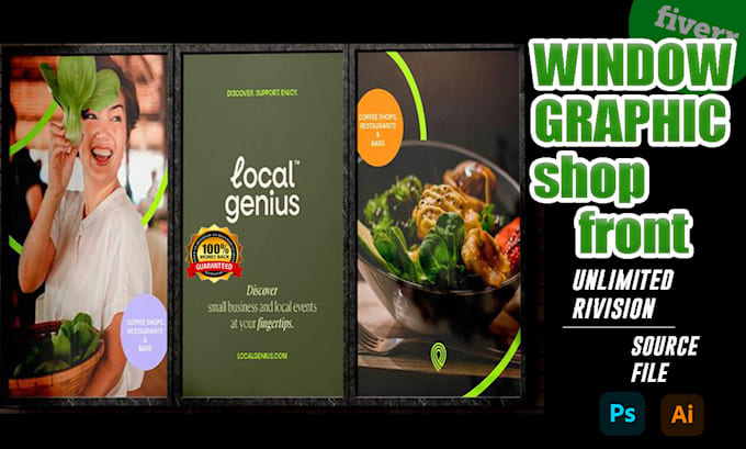 make outstanding window graphics, storefront, and shopfront