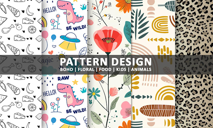 create custom seamless patterns for textiles and apparel