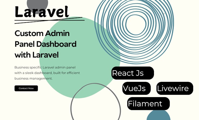 laravel, react, vue admin panel development, CRM, cms, pos