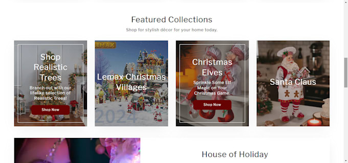 christmas led light shopify store holiday gift tree toppers gift card website