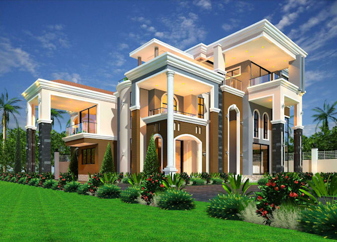make all architectural renders in revit, lumion and enscape