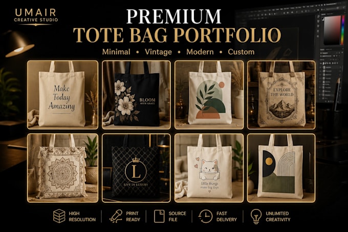create premium custom tote bag designs for your business