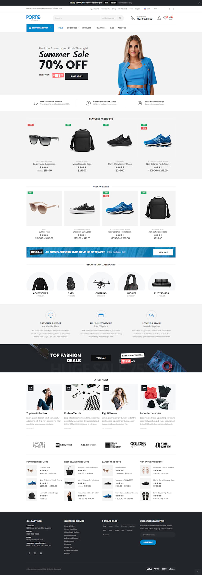 build wordpress ecommerce website design with elementor woocommerce