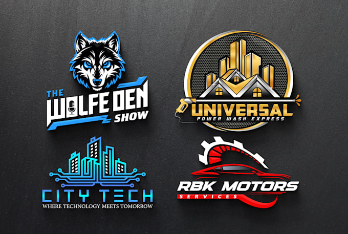 create trendy modern business logo design and redesign