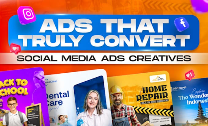 do facebook ad creative, social media design, ig post